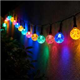 Waterproof Solar Bubble Ball Light, Outdoor Garden Led Powered Decor, Floating Party Lighting - thumbnail 3