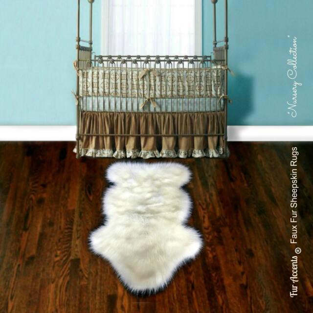 Faux Fur Sheepskin Rug - Common Sheep Skin Shaggy Soft New Sizes & Colors - image 1