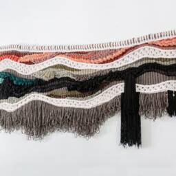 Macrame Wall Hanging Woods - Headboard Fiber Art Macraweave Tapestry Inland Deco - thumbnail 2