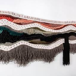 Macrame Wall Hanging Woods - Headboard Fiber Art Macraweave Tapestry Inland Deco - thumbnail 3