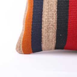 Handmade Turkish Kilim Lumbar Pillow Cover Bohemian Home Decor - 12x24 - thumbnail 2