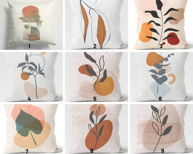 Abstract Modern Design Pillow Case/Farmhouse Style Top/Bedroom Housewarming Gifts/Modern Sofa Covers - image 1
