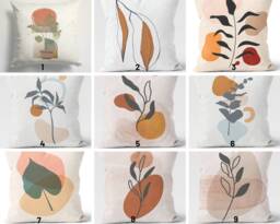 Abstract Modern Design Pillow Case/Farmhouse Style Top/Bedroom Housewarming Gifts/Modern Sofa Covers - thumbnail 1