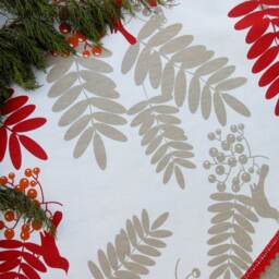 Bird Christmas Tree Skirt Decor Xmas Holiday Swedish Ornament - thumbnail 4