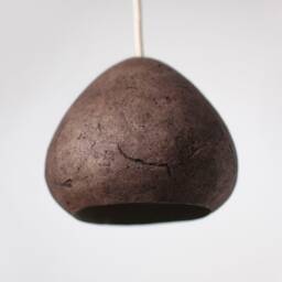 Bedside Lamp From Paper Mache, Night Lamp, Dorm Room Light Morphe Mini - thumbnail 3