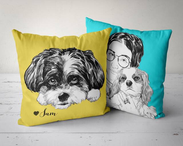 Personalized Gift For Mom, Custom Mother's Day Gift, Pet Pillow, Dog Lover, Owner - image 1