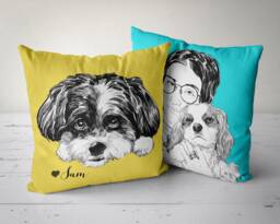 Personalized Gift For Mom, Custom Mother's Day Gift, Pet Pillow, Dog Lover, Owner - thumbnail 1