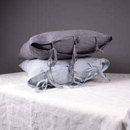 Linen Body Pillow Cover With Ties - Custom Case Cushion Bedding Pillowcase Lumbar Mothers Day Gift - thumbnail 2