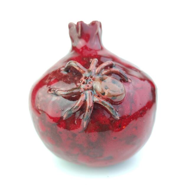 Ceramic Pomegranate Decor With Spider, Art Decor, Pomegranate Vase, Red Pomegranate, Spider Ceramic, Ceramic , Gift - image 1