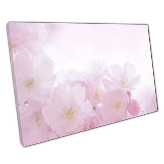 Blossom Flowers Canvas Wall Art Ready To Hang Home Office Decor - image 1