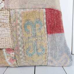 Vintage Turkish Kilim Pillow Bohemian Cushion Cover - 16x16 - thumbnail 3