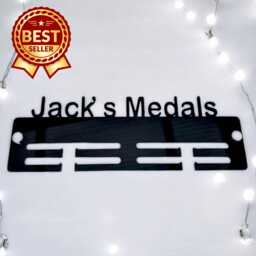 Personalised All Medals Medal Hanger - Gloss Colours, Custom Name & Colour