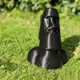 Moai Statue, Tiki Garden Sculpture, Easter Island Decor - thumbnail 4