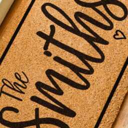Custom Doormat, Family Name Door Mat, Wedding Gift, Closing Realtor Grandparent Gift - thumbnail 3