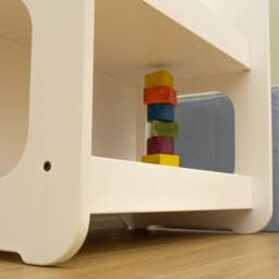Montessori Wooden Bookcase Kid's Room Organizer, Modern Bookshelf - thumbnail 4