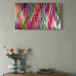Abstract Metal Wall Art, Multi Colored, By R Toomer Indoor Outdoor