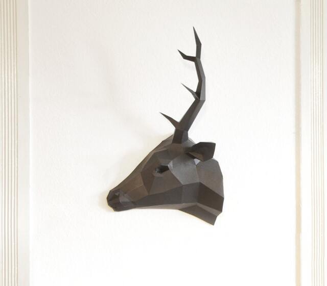Half-Deer Trophy, Mirror Stag in Half - image 1