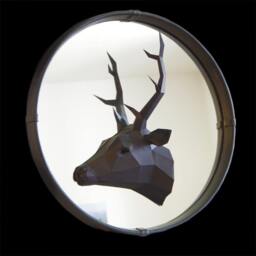 Half-Deer Trophy, Mirror Stag in Half - thumbnail 2