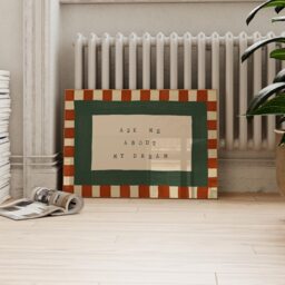 Retro Bedroom Wall Art, Checkered Mid Century Print, Prints, Ask Me About My Dream Art For - thumbnail 2