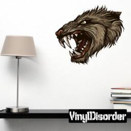 Mythical Creature Werewolf Wall Decal - Fabric Vinyl Removable & Reusable Mythicalcreatureuscolor030Et