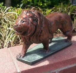 Lion Statue Sculpture Home & Garden Decor Wild Cat - thumbnail 1