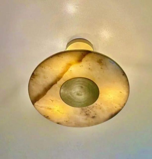 6 Light Sputnik Chandelier - Mid Century Modern Flushmount Brass - image 1
