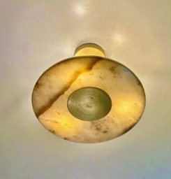 6 Light Sputnik Chandelier - Mid Century Modern Flushmount Brass - thumbnail 1
