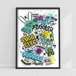 Fuggler Wall Art Print - Fugg Life Grafitti Poster - thumbnail 1