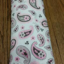 Western Baby Blanket, Cowgirl Minky Pink Blanket - thumbnail 2