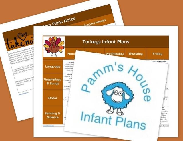 Turkeys Printable Infant Lesson Plans For Baby - Learning Through Play - image 1