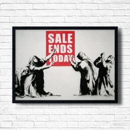 Banksy Graffiti Art Print, Urban Street Poster, Framed Option - thumbnail 1