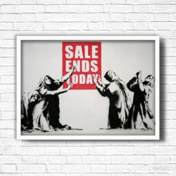 Banksy Graffiti Art Print, Urban Street Poster, Framed Option - thumbnail 3