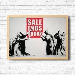 Banksy Graffiti Art Print, Urban Street Poster, Framed Option - thumbnail 2