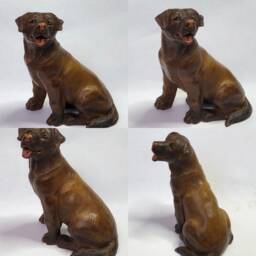 Neil Eyre Artist Designs Black Yellow Labrador Retriever K9 Dea Service Dog Figurine Usa Made Signed & Numbered Upic1 - thumbnail 3