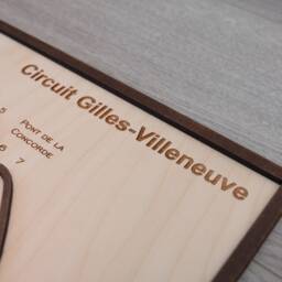 Gilles Villeneuve F1 Race Tracks, F1 Xmas Gift, Wall Decor, Present For Fan - thumbnail 3