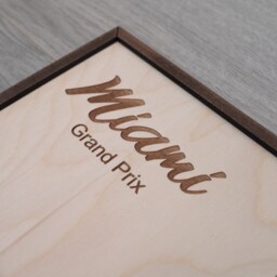 Miami Gp, F1 Wall Art, Wall Decor, Hanging, Present For Fan - thumbnail 3