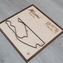 Miami Gp, F1 Wall Art, Wall Decor, Hanging, Present For Fan - thumbnail 2
