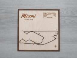 Miami Gp, F1 Wall Art, Wall Decor, Hanging, Present For Fan - thumbnail 1