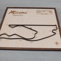 Miami Gp, F1 Wall Art, Wall Decor, Hanging, Present For Fan - thumbnail 4