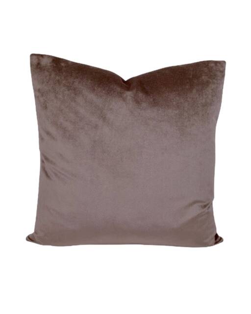 "Latte Velvet Cushion Covers - Luxurious Quantity Discounts 16"", 18"", 22"", & 18"" X 12"", 20"" 14" - image 1