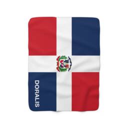 Dominican Republic Flag Blanket, Of Republic, Custom Dominicana Personalized Country Gift - thumbnail 2