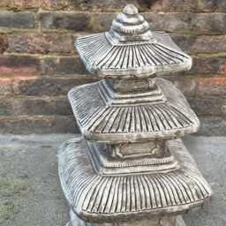 Oriental Stone Pagoda Statue Japanese Garden Lantern Sculpture Asian Style Ornament Chinese Figurine Zen Art Lover Gift - thumbnail 2