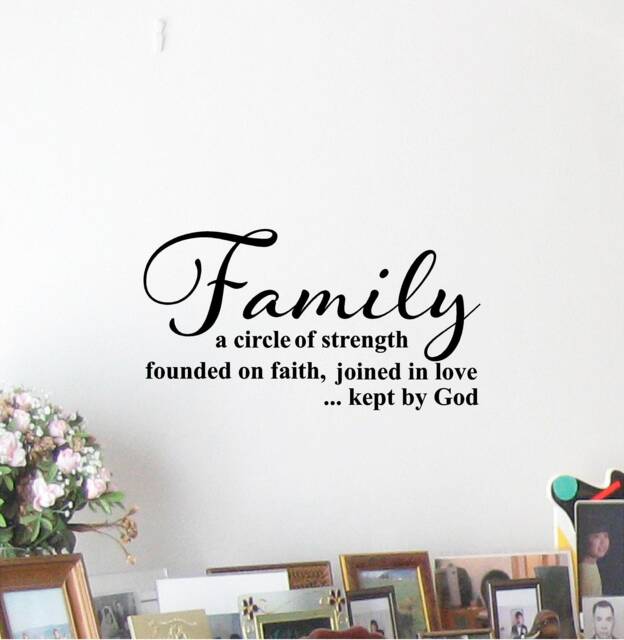 Family Circle Of Strength Vinyl Wall Decal - image 1