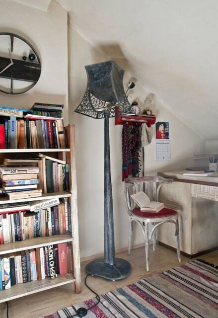 Metal Floor Lamp, Handmade Standing Lamp Industrial Design, Made By The Steel Style Things, 6Thanniversary - image 1
