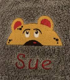 Bear - Bubble Baby Blanket Embroidered Personalised 95cm X 75cm - thumbnail 1