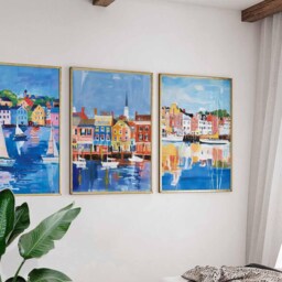 Set Of 3 Annapolis Posters, Maryland Wall Art Prints, Travel Poster Set, Nautical City Coastal Sets - thumbnail 3