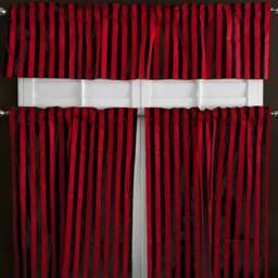 1 Inch Wide Stripes Cotton 3 Piece Kitchen Curtains Valance Set/Window Treatment Bedroom Classroom Diner Rv Home D??cor - thumbnail 3
