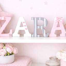 Personalised Wooden Name Sign For Kids Room - Custom Child Bedroom Door & Wall Letters Nursery Decor - thumbnail 3
