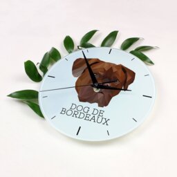 A Clock With A French Mastiff Dog. New Collection The Geometric Dog - thumbnail 2