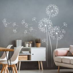 Wall Sticker Dandelion With Seeds Flower Wall Decal Living Room Bedroom Z317B - thumbnail 2